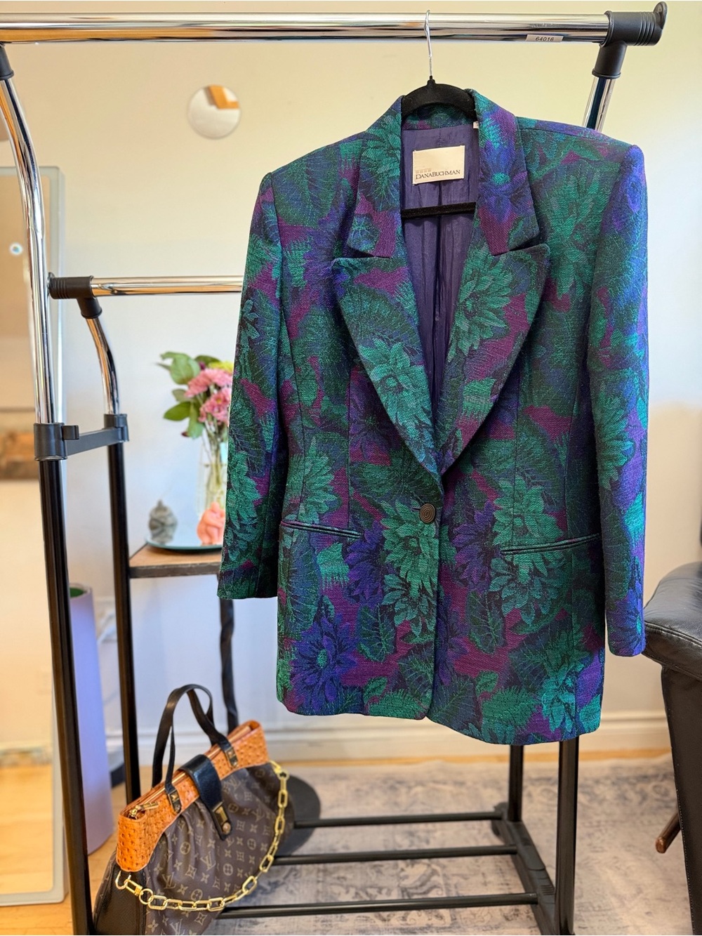Vintage Dana Buchman Jacquard Blazer